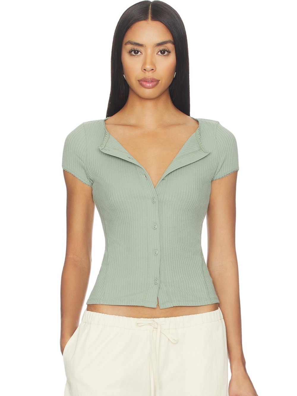 Free People Most Wanted Cardigan in Frozen Dew